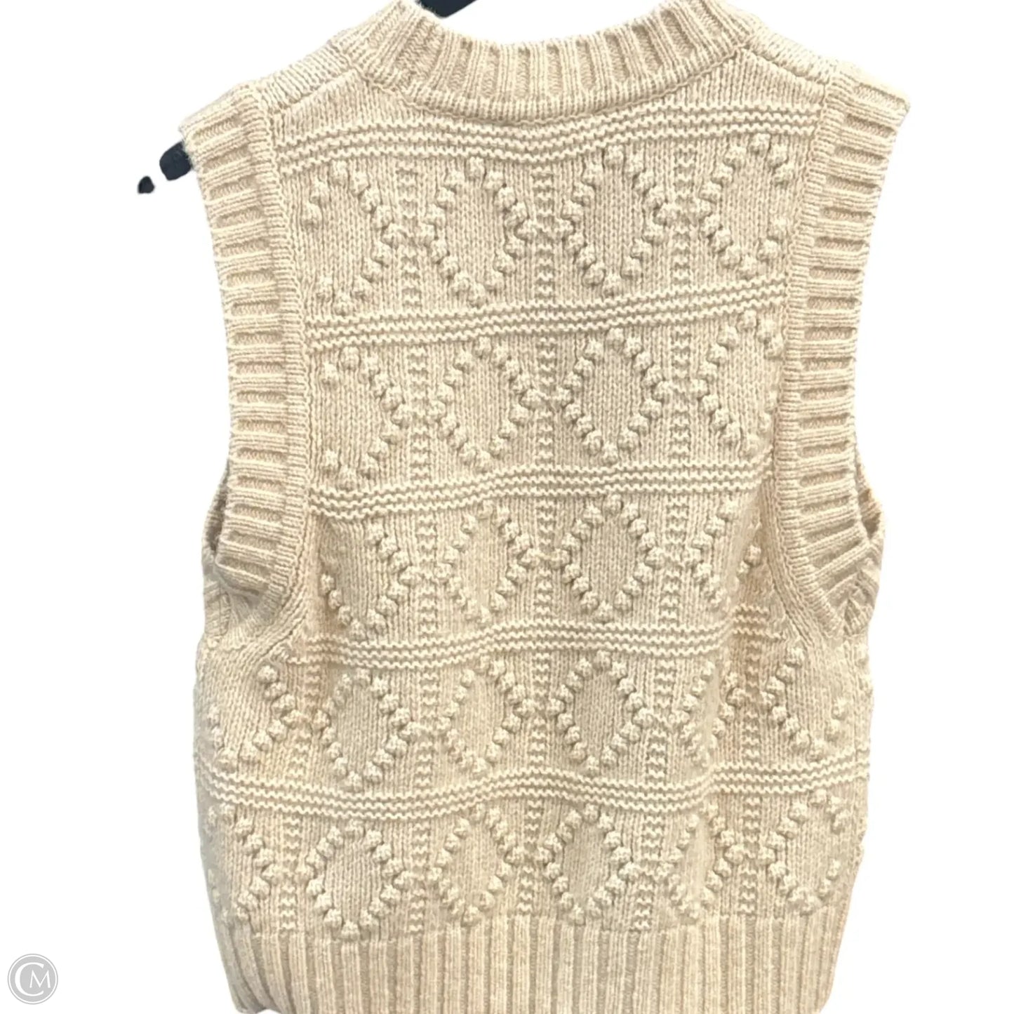Vest Sweater By Ganni In Cream, Size: S