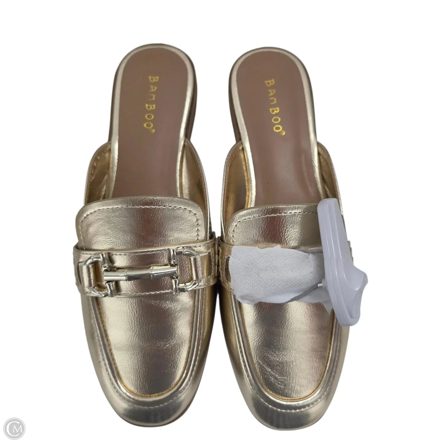 Shoes Flats By Bamboo In Gold, Size: 7.5