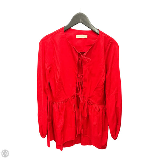 Top Long Sleeve By Clothes Mentor In Red, Size: S