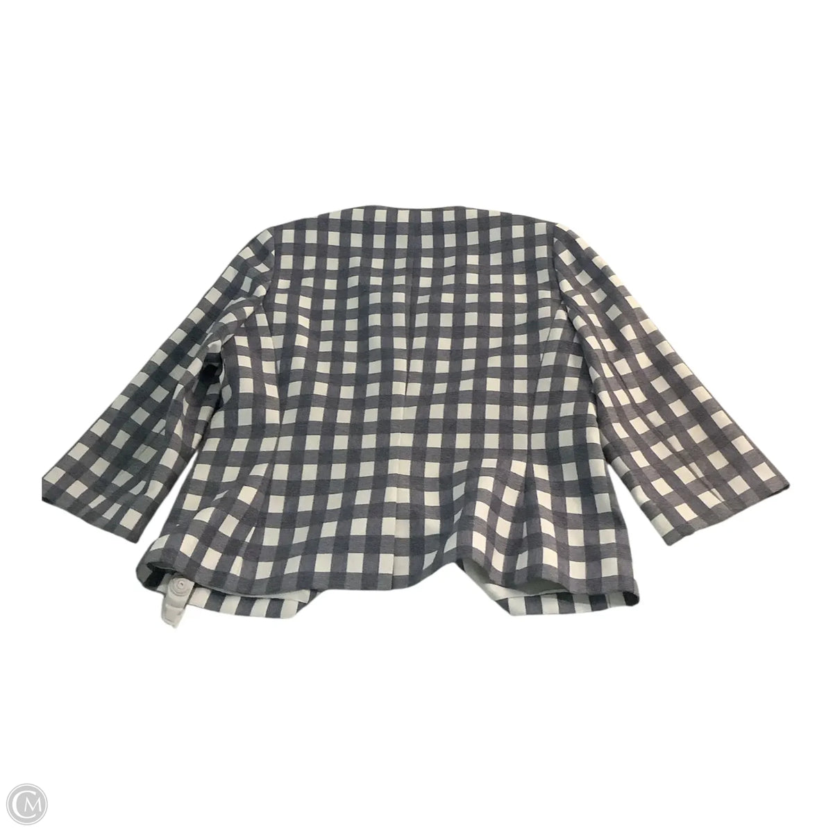 Blazer By Nine West Apparel In Checkered Pattern, Size: 10