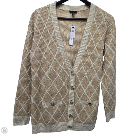 Sweater Cardigan By Talbots In Gold, Size: S