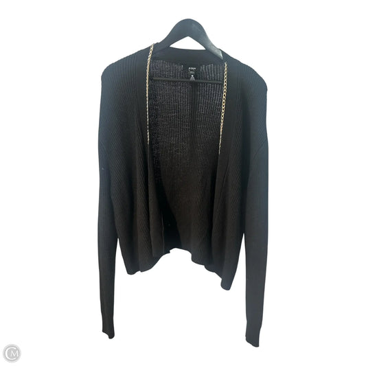Sweater Cardigan By Aqua In Black, Size: S