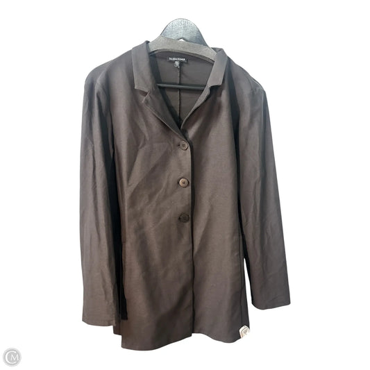 Blazer By Eileen Fisher In Grey, Size: L