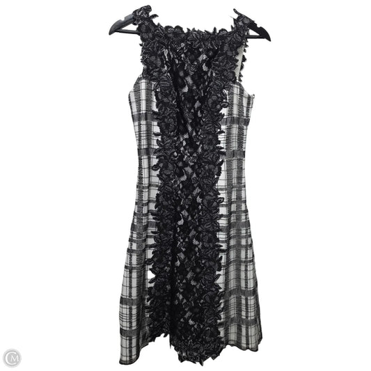 Dress Designer By Tadashi Shoji In Black & White, Size: 4