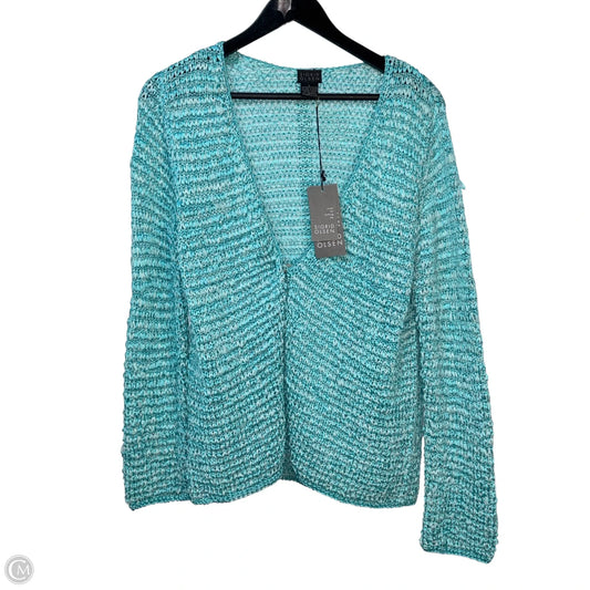 Sweater Cardigan By Sigrid Olsen In Aqua, Size: L
