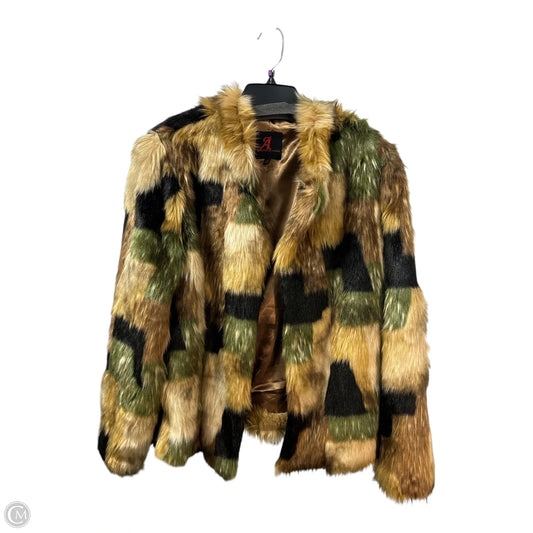 Jacket Faux Fur & Sherpa By Clothes Mentor In Camouflage Print, Size: 1x