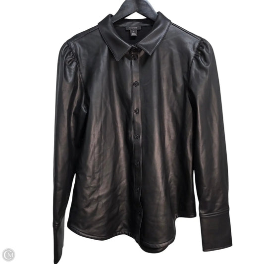 Top Long Sleeve By Halogen In Black, Size: S