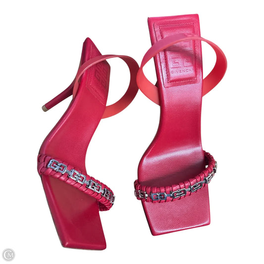 Sandals Luxury Designer By Givenchy In Red