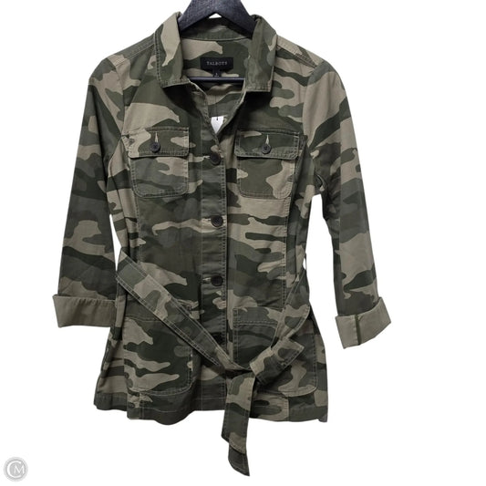 Jacket Denim By Talbots In Camouflage Print, Size: S