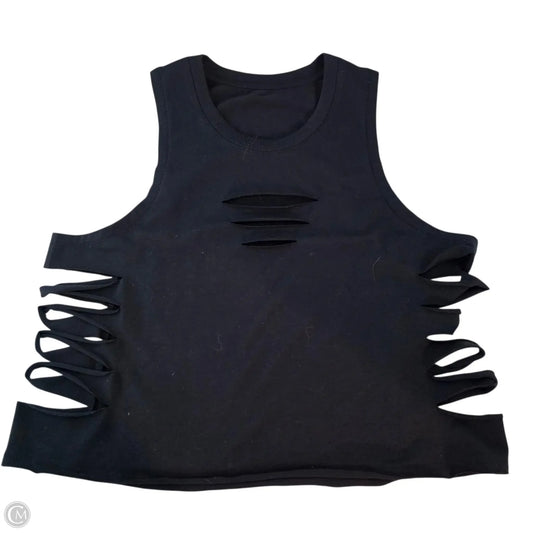 ALO Cut Out Tank Top In Black, Size: XS