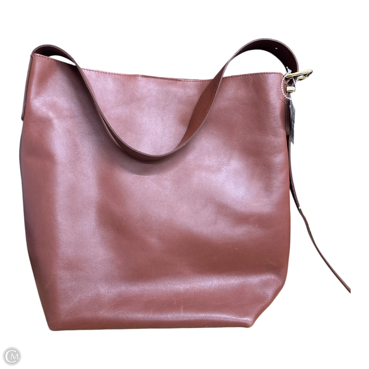 Handbag Leather By Madewell, Size: Medium