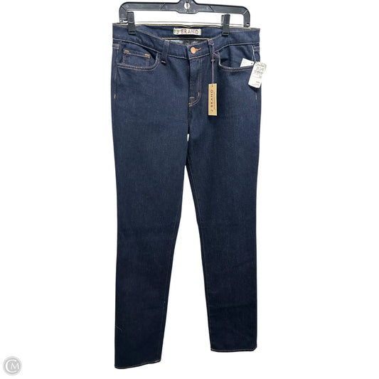 J Brand Straight Leg Jeans In Blue, Size: 8