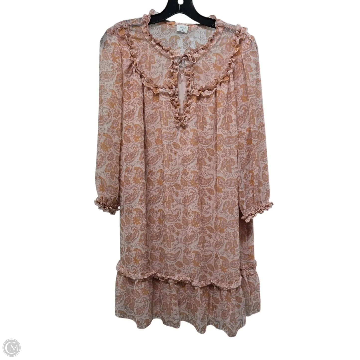 Dress Casual Midi By Wilfred In Peach, Size: M