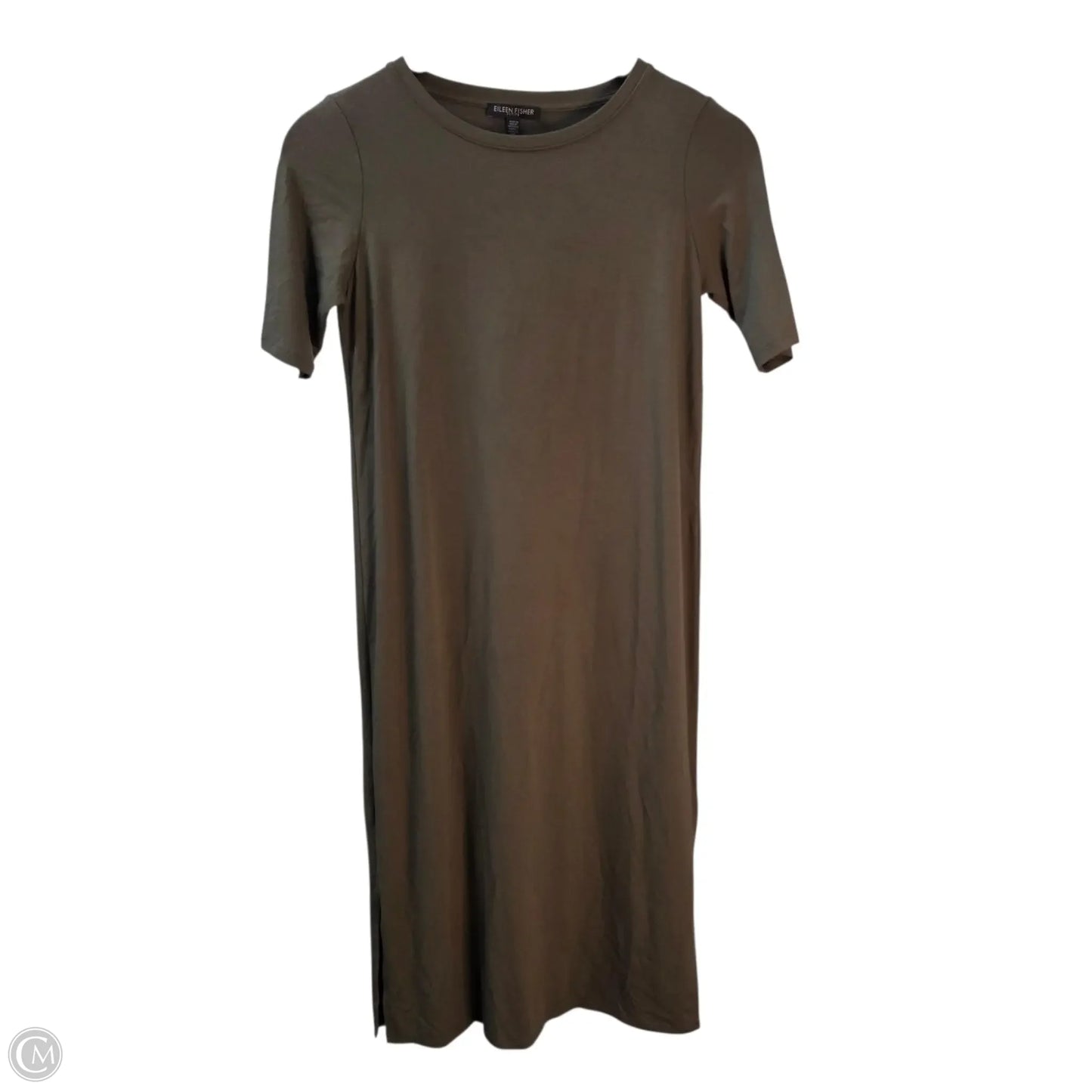 Dress Casual Midi By Eileen Fisher In Green, Size: Sp