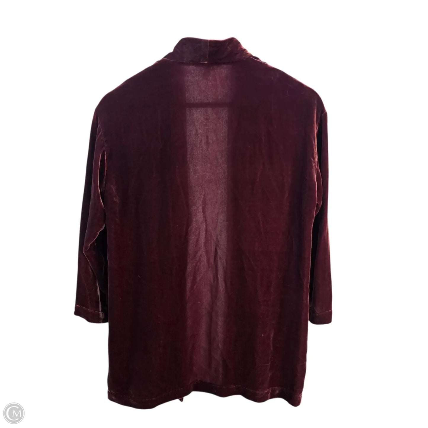 Cardigan By Eileen Fisher In Maroon, Size: Sp