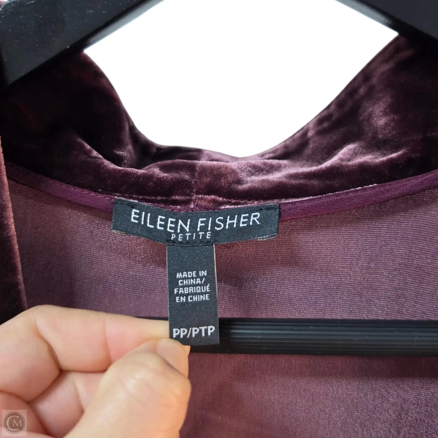 Cardigan By Eileen Fisher In Maroon, Size: Sp