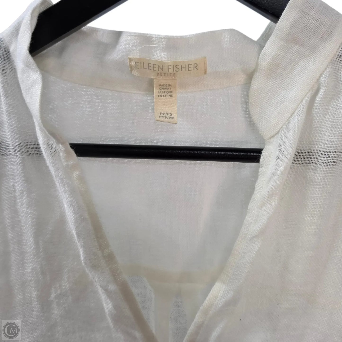 Tunic Long Sleeve By Eileen Fisher In Cream, Size: Sp