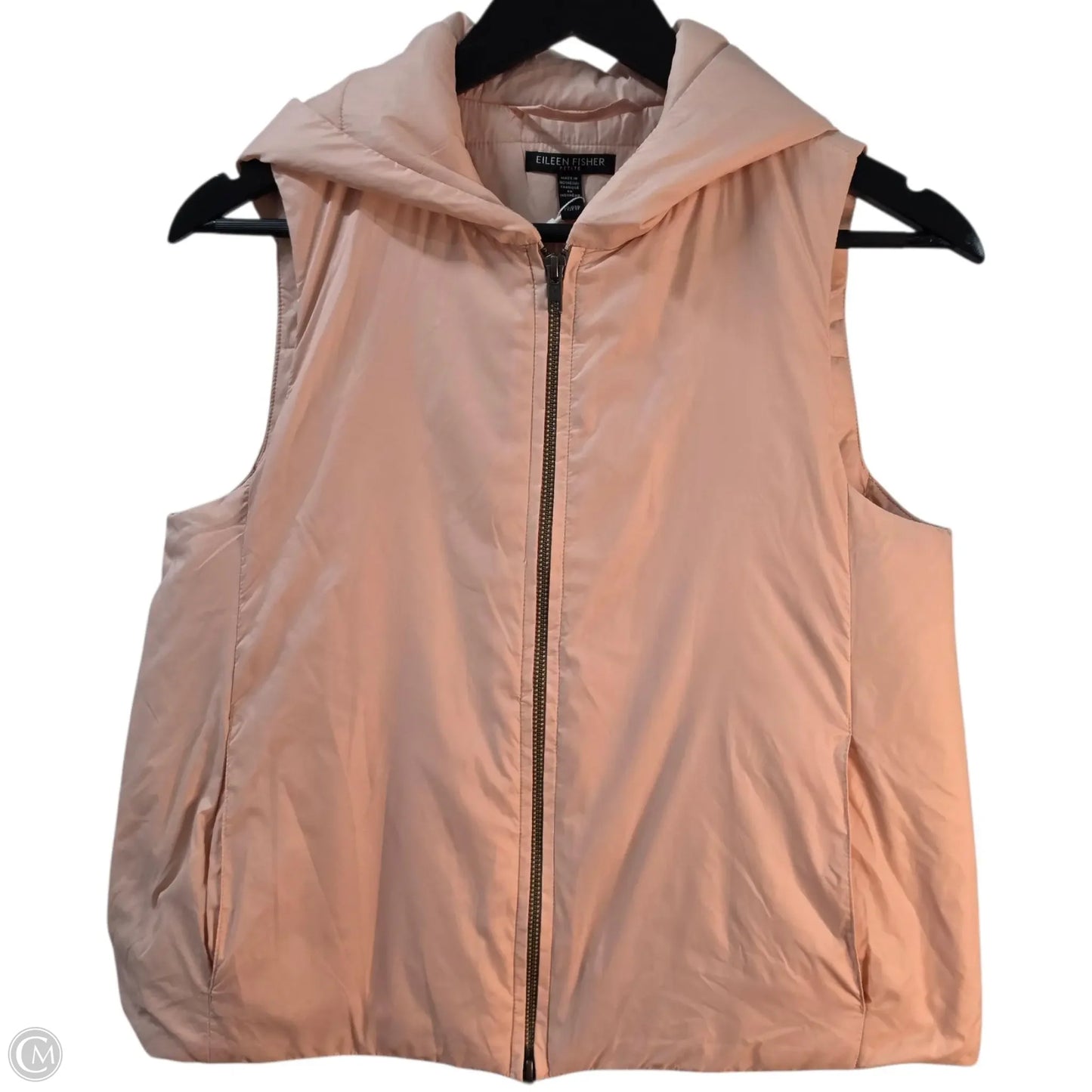 Vest Puffer & Quilted By Eileen Fisher In Pink, Size: Sp