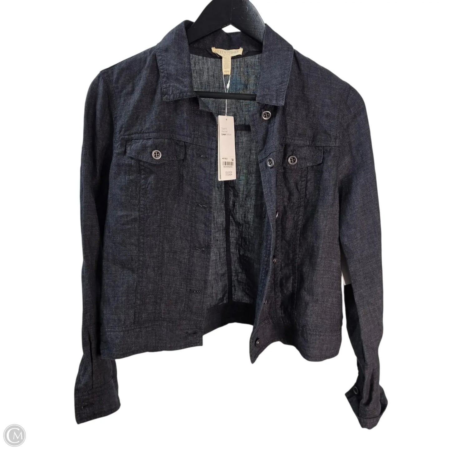 Jacket Other By Eileen Fisher In Navy, Size: Sp