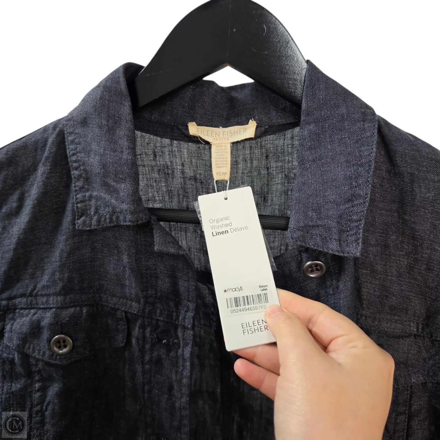 Jacket Other By Eileen Fisher In Navy, Size: Sp