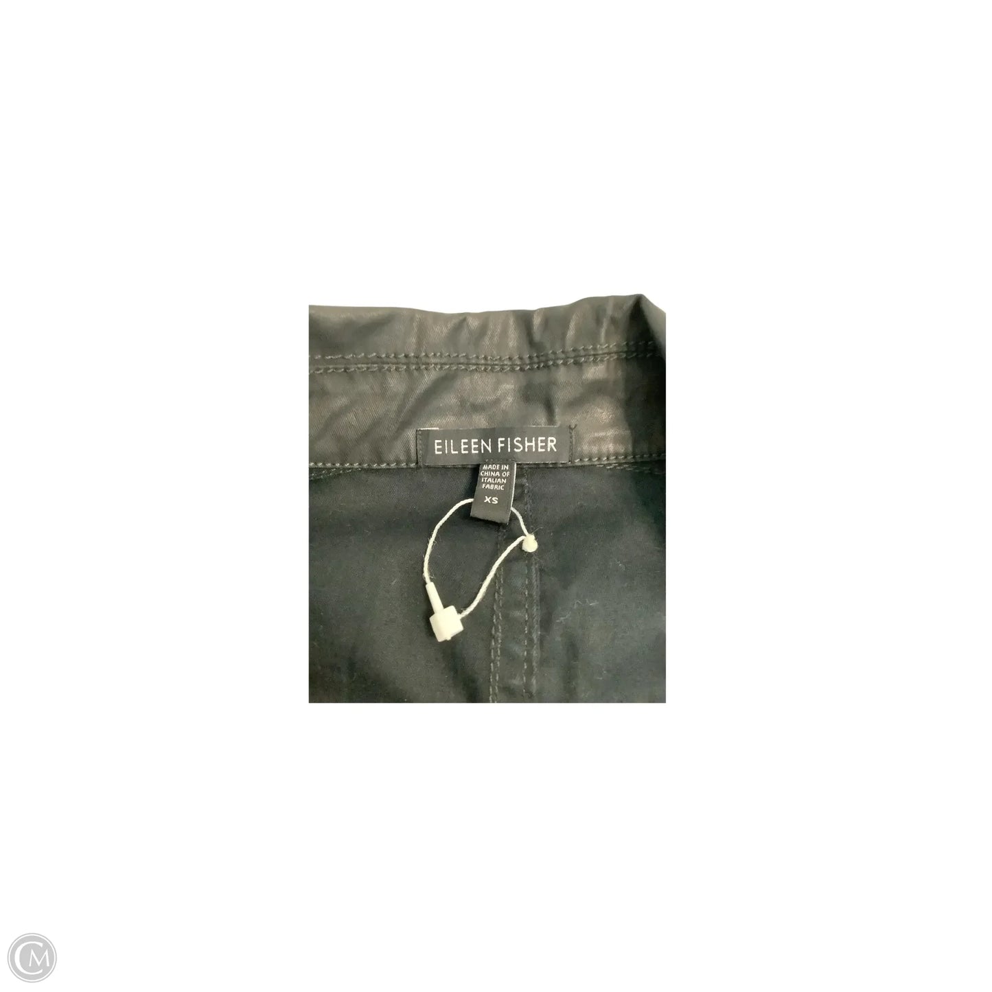 Jacket Moto By Eileen Fisher In Black, Size: Xs