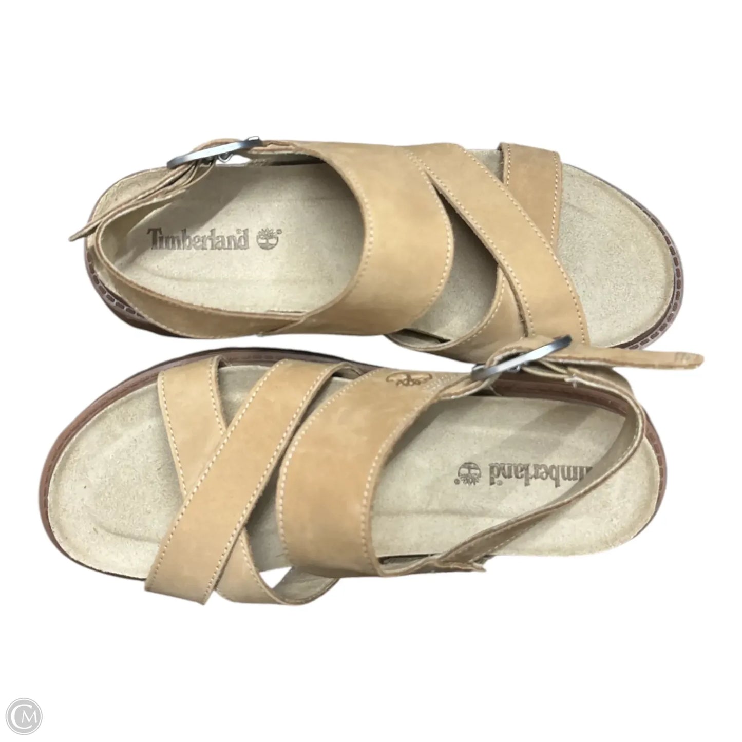 Sandals Flats By Timberland In Tan, Size: 7