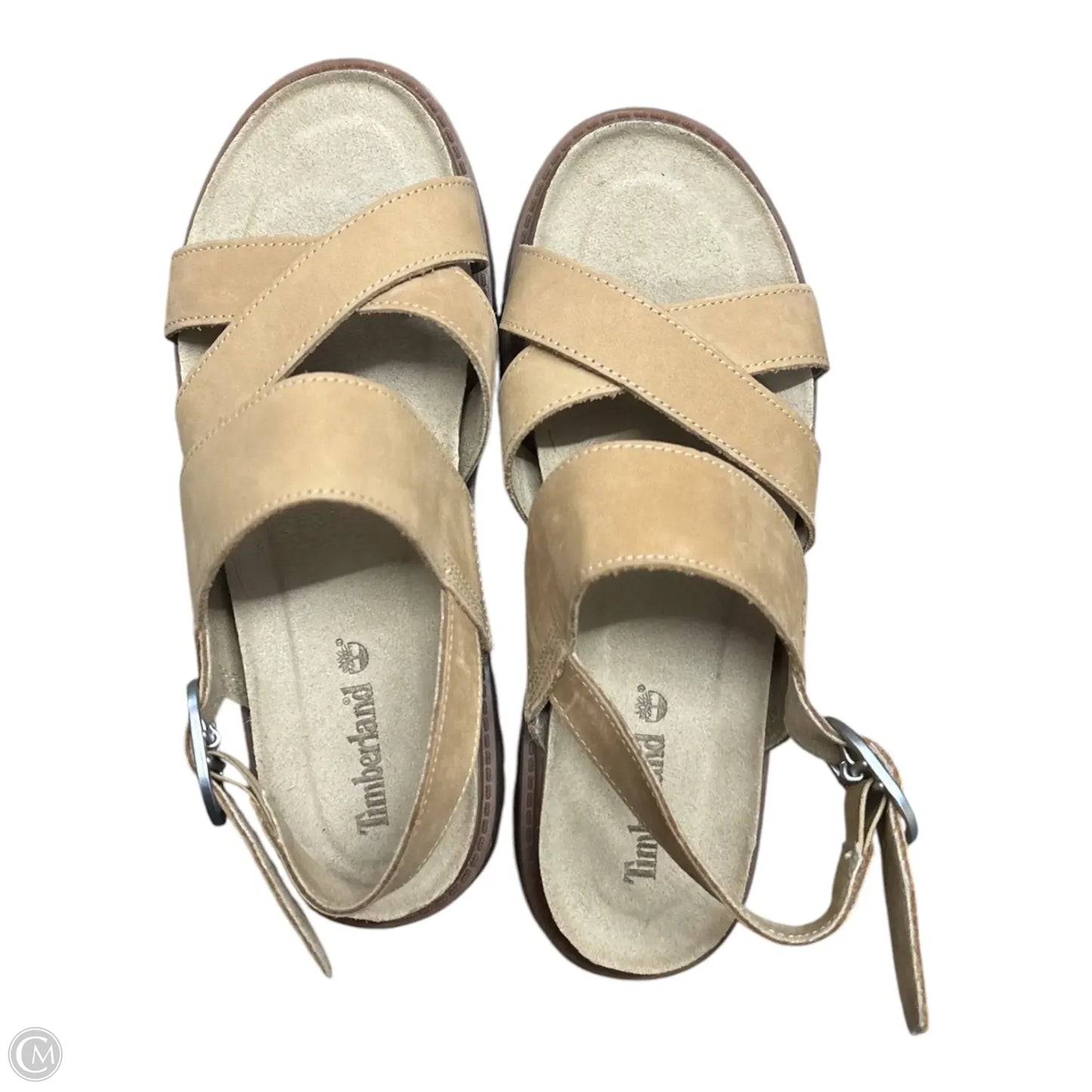 Sandals Flats By Timberland In Tan, Size: 7