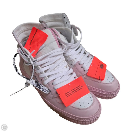 Shoes Luxury Designer By Off-white In Pink & White, Size: 11