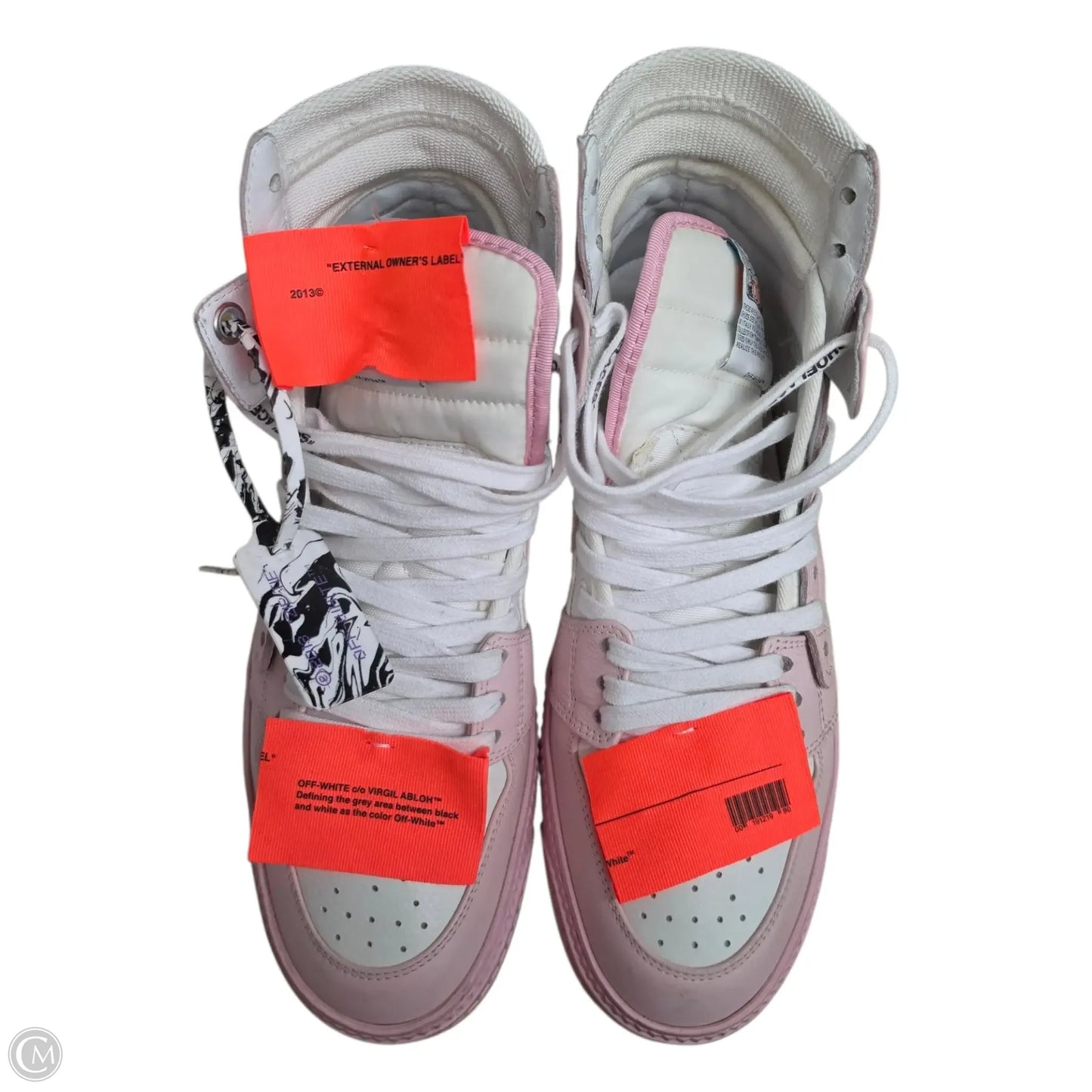 Shoes Luxury Designer By Off-white In Pink & White, Size: 11