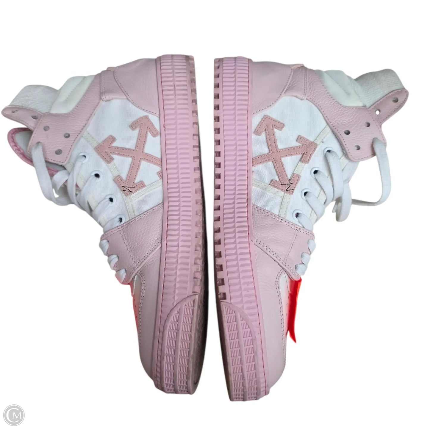 Shoes Luxury Designer By Off-white In Pink & White, Size: 11