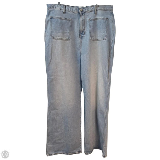 Pants Wide Leg By Reformation In Blue, Size: 18