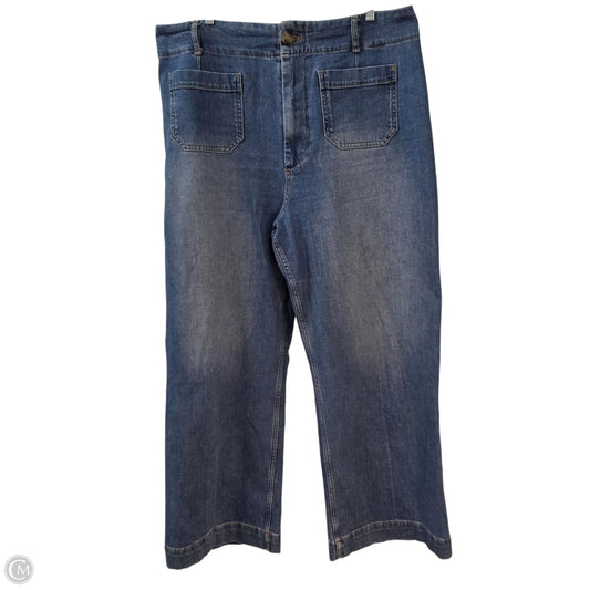 Jeans Wide Leg By Pilcro In Blue, Size: 16