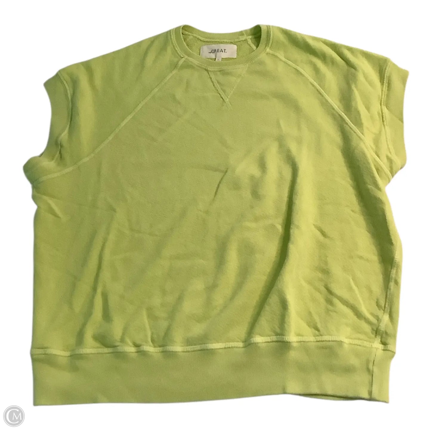 Top Short Sleeve By The Great. In Green, Size: S