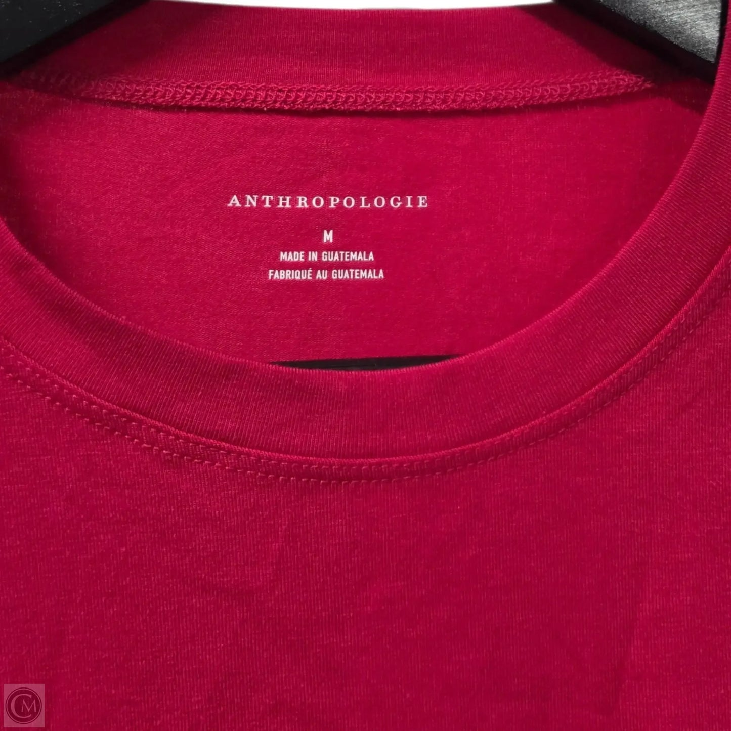 Top Short Sleeve Basic By Anthropologie In Pink, Size: M
