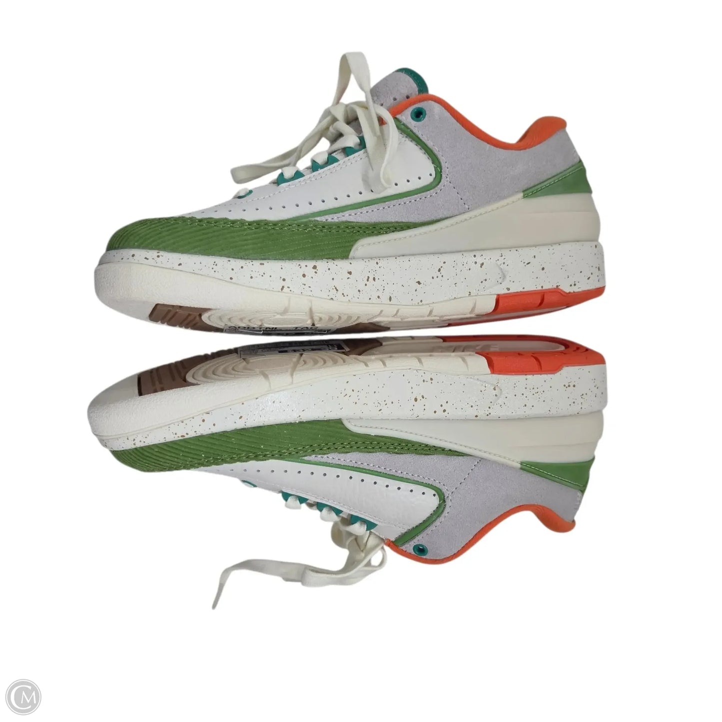 Shoes Sneakers By Nike In Green & Orange, Size: 7
