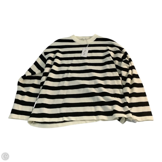 Sweater By Clothes Mentor In Black & Cream, Size: S