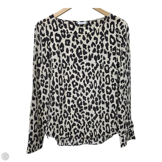 Top Long Sleeve Basic By Akris In Animal Print, Size: S