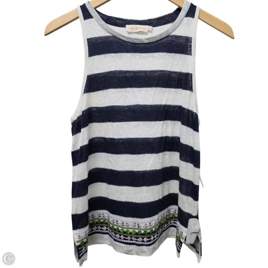 Top Sleeveless Designer By Tory Burch In Striped Pattern, Size: S