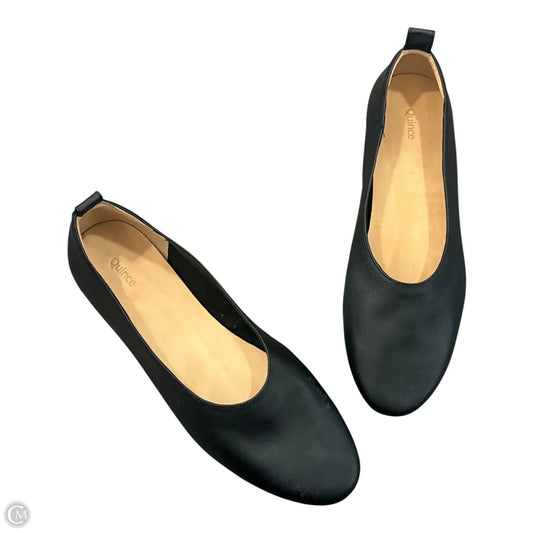 Shoes Flats By Quince In Black, Size: 10