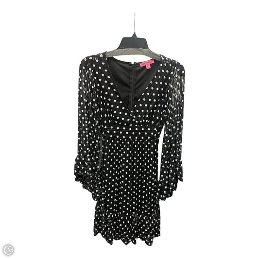Dress Casual Midi By Betsey Johnson In Polkadot Pattern, Size: 4