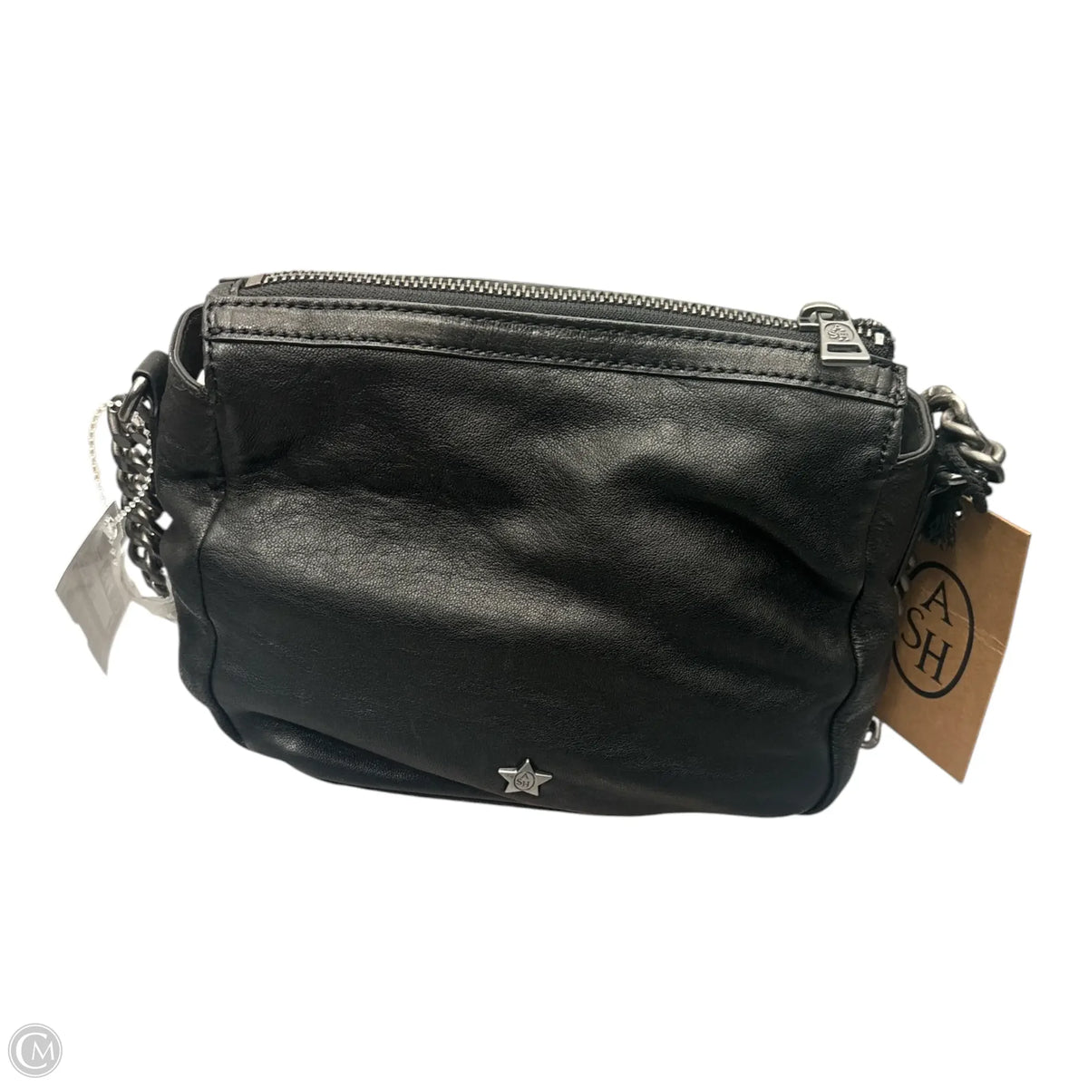 Handbag Leather By Ash, Size: Small