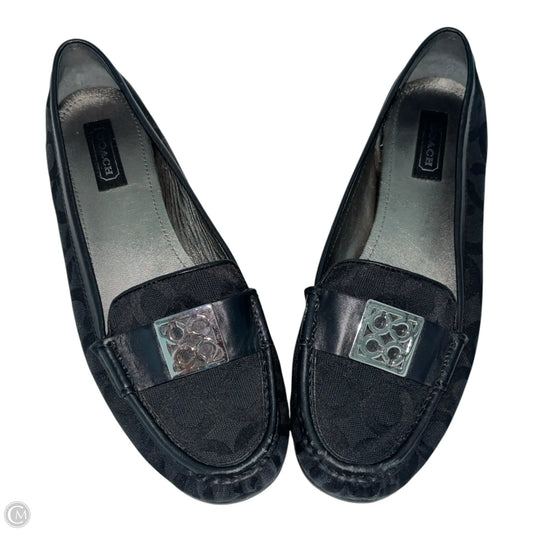 Shoes Designer By Coach In Black & Silver, Size: 10