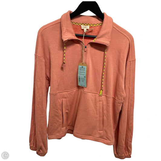 Sweatshirt Collar By Faherty In Orange, Size: S