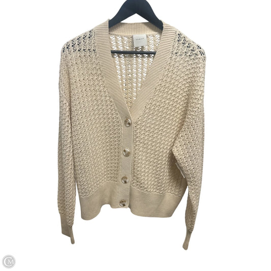 Sweater Cardigan By Varley In Cream, Size: M