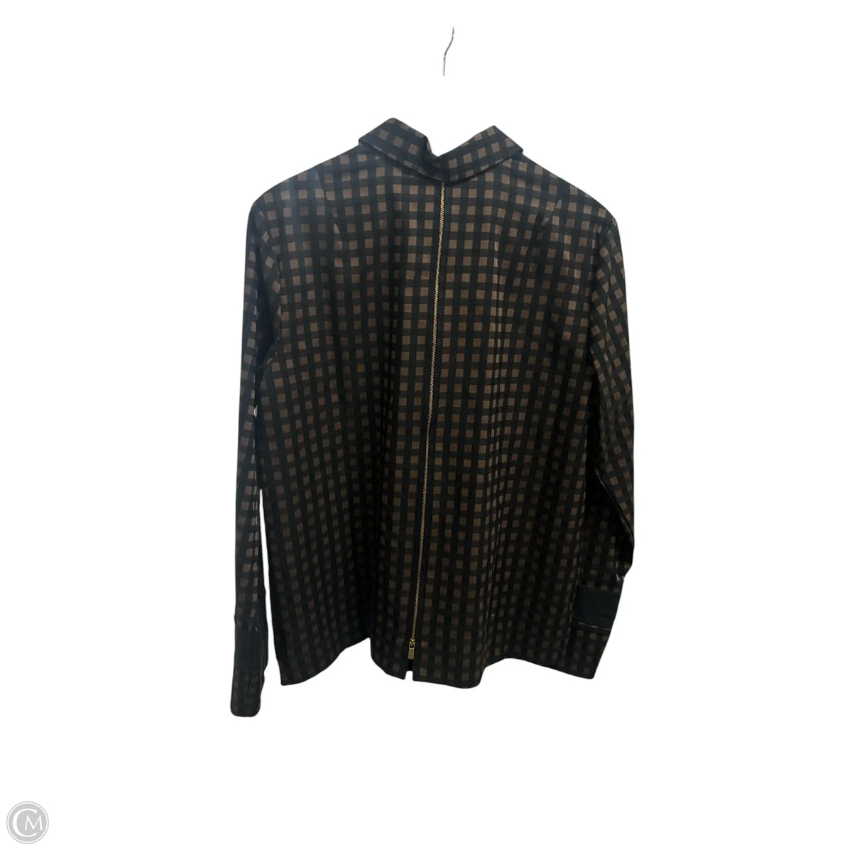 Top Long Sleeve By Cma In Checkered Pattern, Size: M