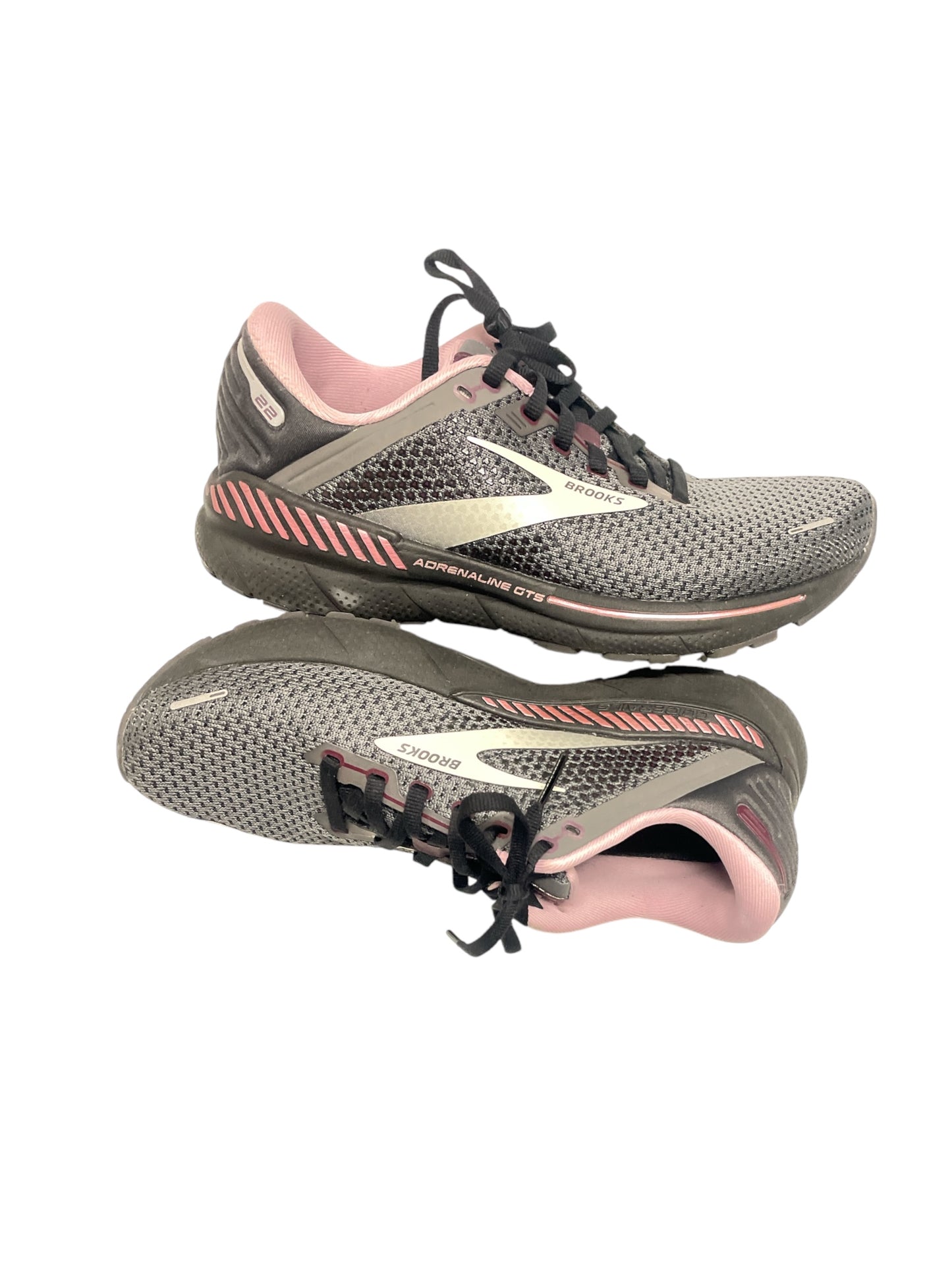 Shoes Athletic By Brooks In Grey & Pink, Size: 8.5