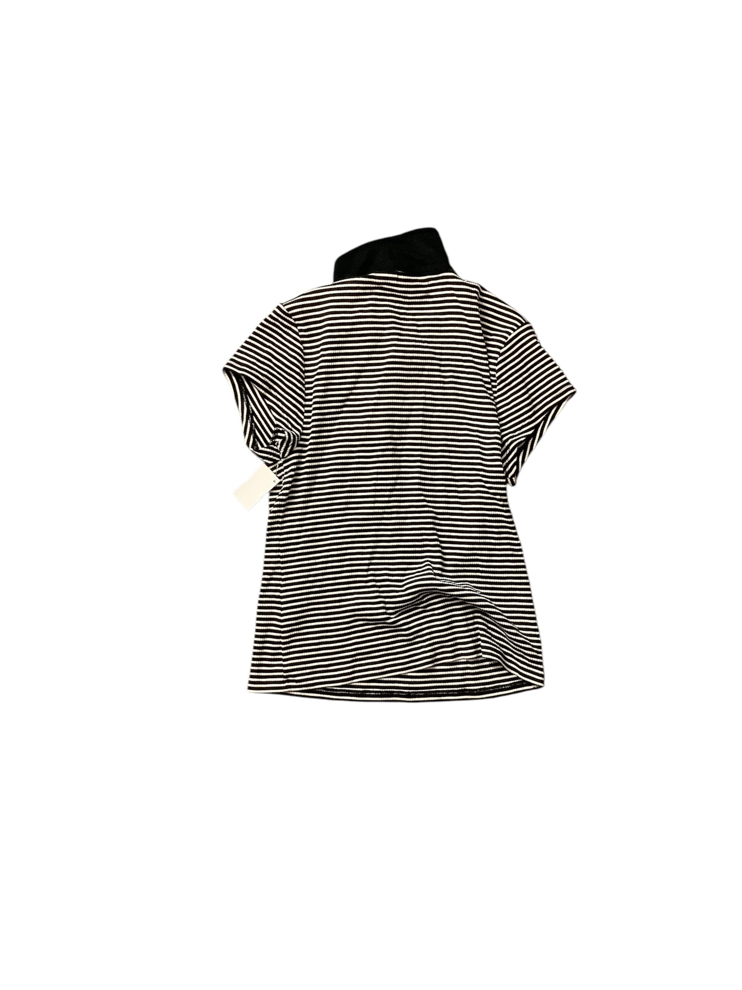 Top Short Sleeve Basic By J. Crew In Striped Pattern, Size: L