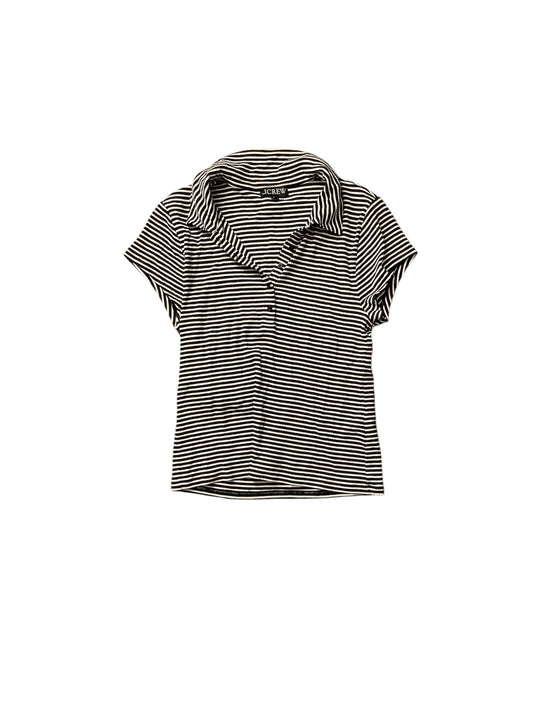 Top Short Sleeve Basic By J. Crew In Striped Pattern, Size: L