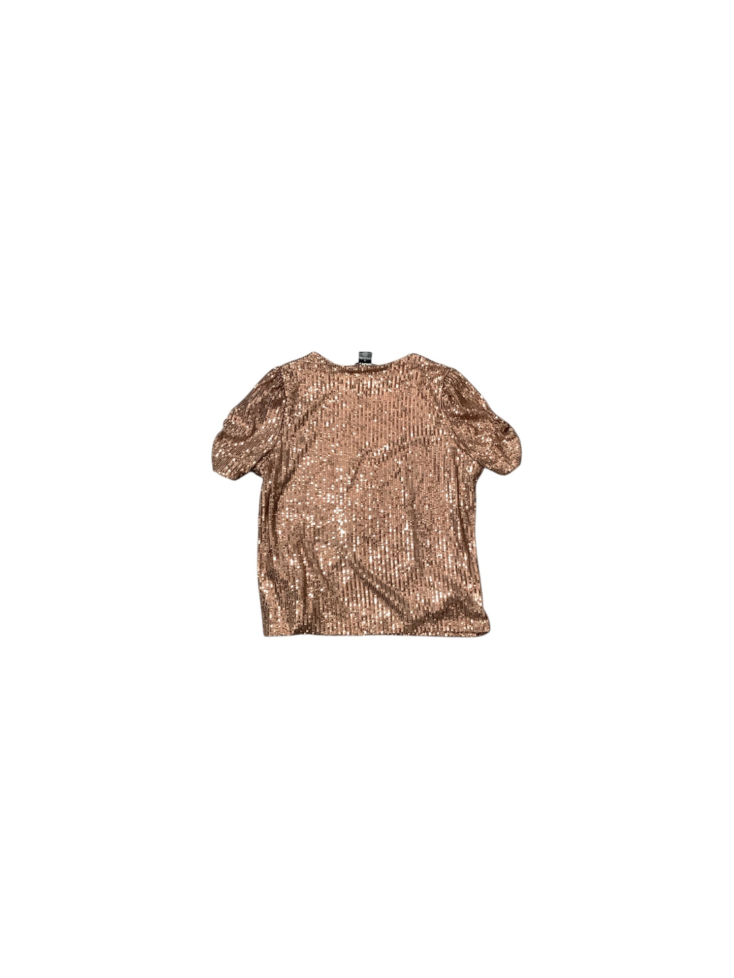 Top Short Sleeve By Dkny In Copper, Size: Xl