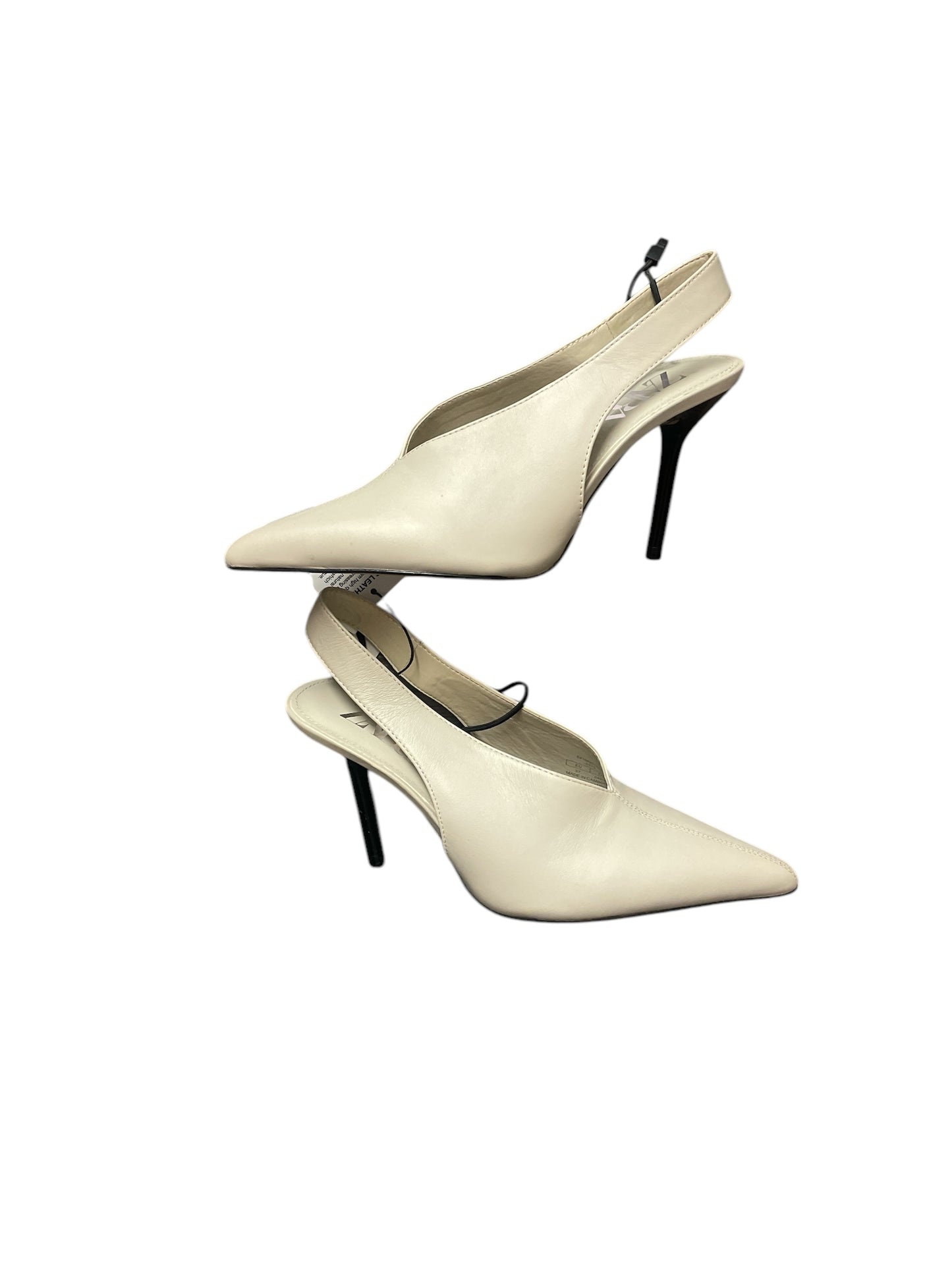 Shoes Heels Stiletto By Zara In Cream